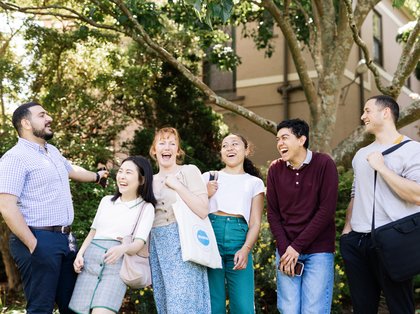 Orientation homepage banner - picture of Massey University students