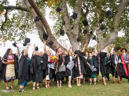 Image of students from 2022 Palmerston North graduation.