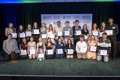 2024 All Massey Ag Award winners standing together