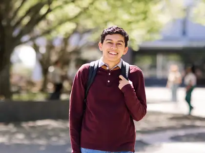 Student on Palmerston North campus