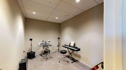 Te Rito music room with a keyboard and drum kit