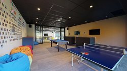 Te Rito common area with beanbags, table tennis table and pool table
