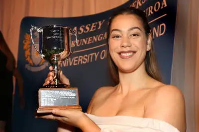 Maia Wilson was awarded the Manawatū Sportswoman of the Year Award at the 2017 Massey Blues Awards.