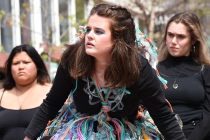 Student performs in climate change theatre show