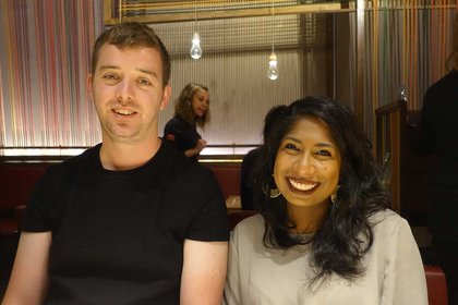 Rhema Chatiya Nantham (Right) with her husband Tomas.