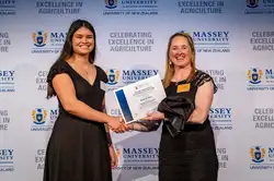 Excellence in Ag third year winner Katya de Silva sponsored by Beef and Lamb NZ.