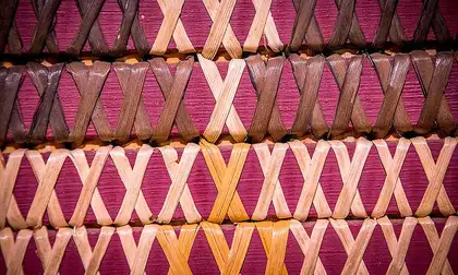 A woven flax pattern