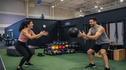 Gym users in a fitness class at Auckland gym