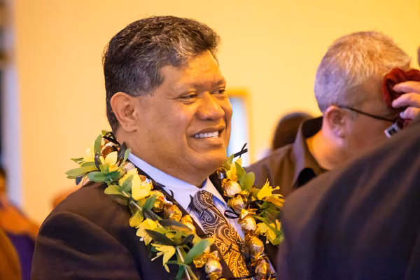 Close-up of Professor Tasa Havea