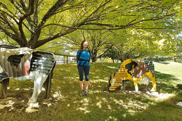 Charlotte Donovan, who has just completed a Postgraduate Diploma in Museum Studies, was one of the tour guides.