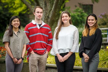Euphemia Tan (L), Will Robertson, Alexandra Tomkins and Kazi Talaska