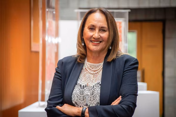 Close-up of Professor Huia Jahnke