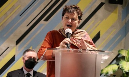 Vice-Chancellor Professor Jan Thomas was at the KIWI Challenge launch in Jakarta this week.