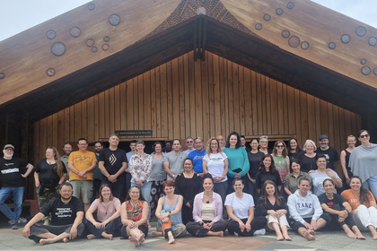 Kaiārahi Tiriti at Te Rau Karamu Marae, December 2022.