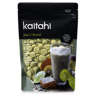 Packet of kaitahi smoothie drops.