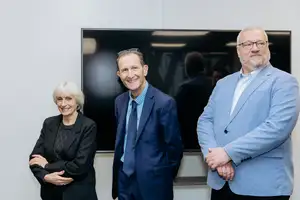 Pro Vice-Chancellor College of Health Professor Jill McCutcheon, Pro Vice-Chancellor College of Sciences Professor Ray Geor and Professor Bill Fish.