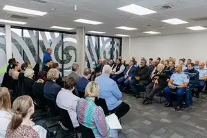 Otene Reweti, kaumātua of Te Rūnanga o Ngāti Whātua addresses Police and tangata whenua representatives.