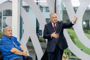 Deputy Vice-Chancellor Māori Paora Ammunson addresses guests.
