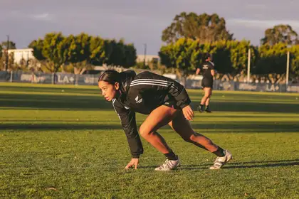 Manaia Nuku training on the field