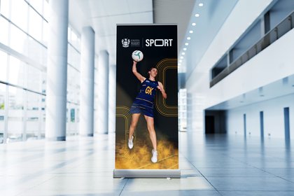 A mock up of the new identity for Sport Massey.