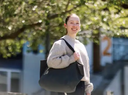 Student at Massey University Wellington campus