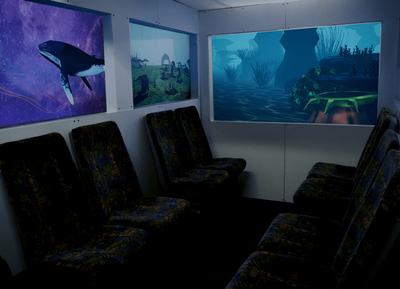 Media Tech student - Cate. Train of Many stations inside the train