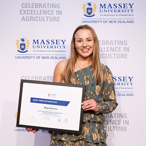 Megan Robertson, Massey Agriculture Student of the Year 2019