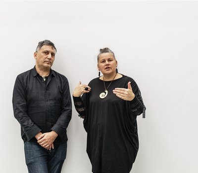 Mike Bridgman and Associate Professor Rachael Rakena