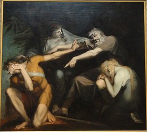 Oedipus cursing his son