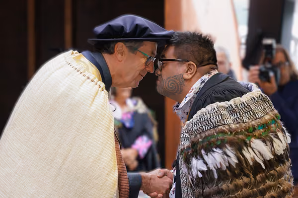 Hongi at Poneke Graduation