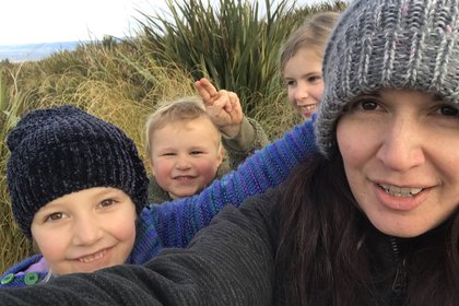 Rhia Robb with her three children