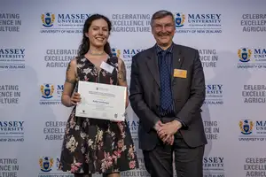 NZ Institute of Agricultural and Horticultural Science Leading Student Award winner: Katja Newberger