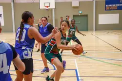 girls playing netball