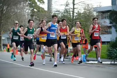 Ringing in the champions of the 2023 Road Race - Massey University