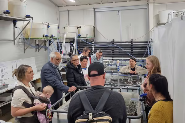 Whakaki Trustees at Cawthron Lab