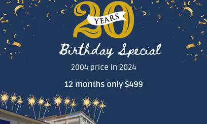 To celebrate Auckland gym's 20th birthday, we're offering our 12 month public and community membership for the special price of $499