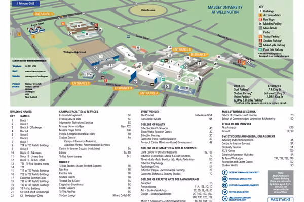Wellington Campus building map