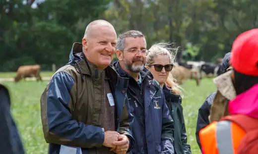 Professor Danny Donaghy at the Whenua Haumanu Field Day.