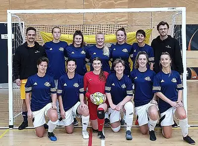 2019 women's silver medal winning futsal team