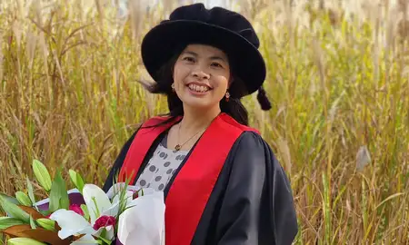 Dr Ying Jin graduating with her PhD in 20xx