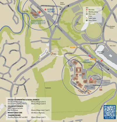 Image preview of Albany Campus Map - January 2024