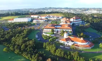 Aerial of the Auckland campus