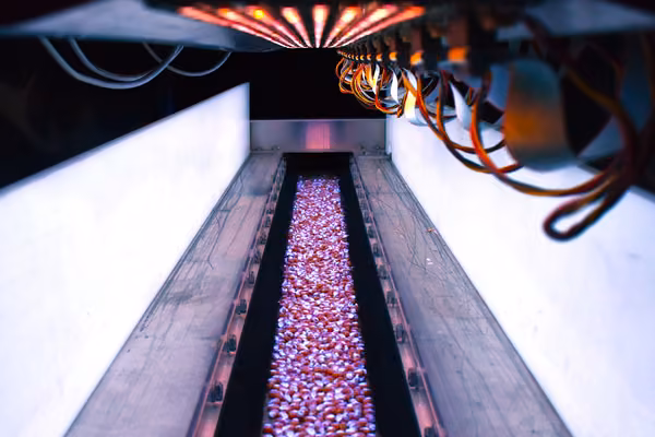 Seeds treatment under UV-B lights.