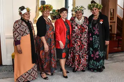 Governor General Dame Patsy Reddy and the Pacifica Mamas