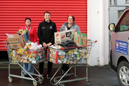 Halls of residence dig deep for charity - image1