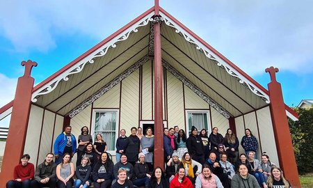 Bachelor of Social Work students at third year marae visit