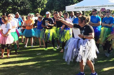 Men in tutus stand against domestic violence  - image3