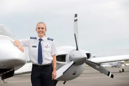 Aviation student soars to top of her class - image1