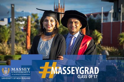 Husband and wife celebrate double graduation  - image1