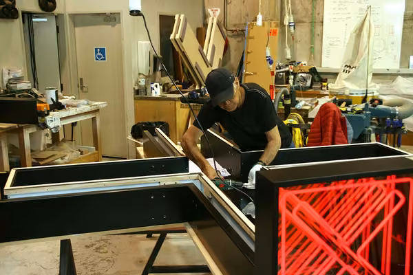 Neon sculpture works light up artist's year - image1